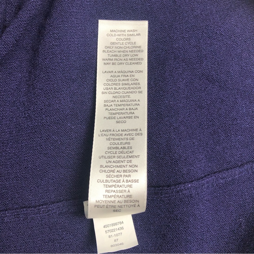 ⭐️NEW⭐️ White House Black Market (WHBM) Long Sleeve Blue/Purple Sweater Dress - Picture 8 of 8
